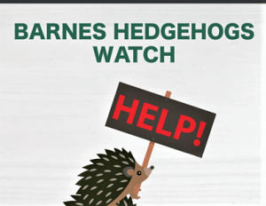 Hedgehog with Help sign