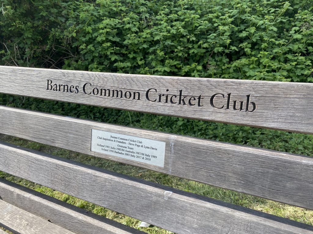 Bench BCCC cricket
